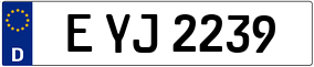 Trailer License Plate